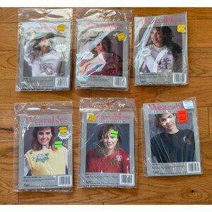 6 Vintage Cross Stitch Kit Wearables Stitchery 4 Sealed